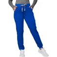 thumbnail image 1 of Kitmaz Scrub Pants for Women - Mid Rise 4-Way Stretch Anti-Wrinkle Slim Fit Jogger Pants, Drawstring & 5 Pockets, 1 of 6