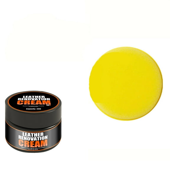 Premium Leather Renovation Cream Restores and Nourishes Leather Surfaces for Sofas Car Seats Shoes Bags and Furniture Use