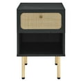 thumbnail image 4 of Nightstand Side End Table, Black, Wood, Bedroom Living, Modern Contemporary HB35721, 4 of 7