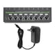 thumbnail image 2 of Amplificador de auriculares de 8 canales, Amplificador de audio parauriculares Estéreo Control de Volumen y Conectores Estéreo de 6,35 mm, Divisor de Auriculares RGB, 2 of 7