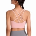 thumbnail image 1 of Sujetador deportivo de yoga sin aros con espalda cruzada, de secado rápido, a prueba de golpes, ropa interior deportiva europea y americana de talla grande para mujer, 1 of 6