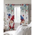 thumbnail image 4 of Independence Day Blackout Curtains for Bedroom Living Room Darkening Curtains 54 Inch Long Gnomes American Flag Eucalyptus Leaf Short Curtain for Small Window Treatment Grommet Drapes 42"x54"x2, 4 of 9