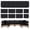 14PCS-BLACK, variant on 14Pcs Outdoor Cushion Covers, Patio Cushion Slipcovers Replacement with Zipper for Outdoor Furniture, Covers Only