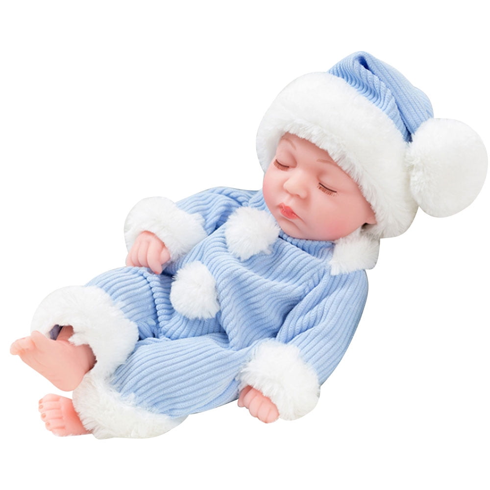 Christmas Simulated Cartoon Doll Latex Baby Toy For Kid Toddler Boys Girls  Gift