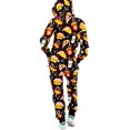 thumbnail image 2 of Combinaison de Noël pour Femmes Haut à Capuche Chaud et Confortable Pyjama une Pièce en Peluche pour Femmes Adultes, 2 of 6