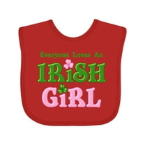 Inktastic Loves an Irish Girl Girls Baby Bib