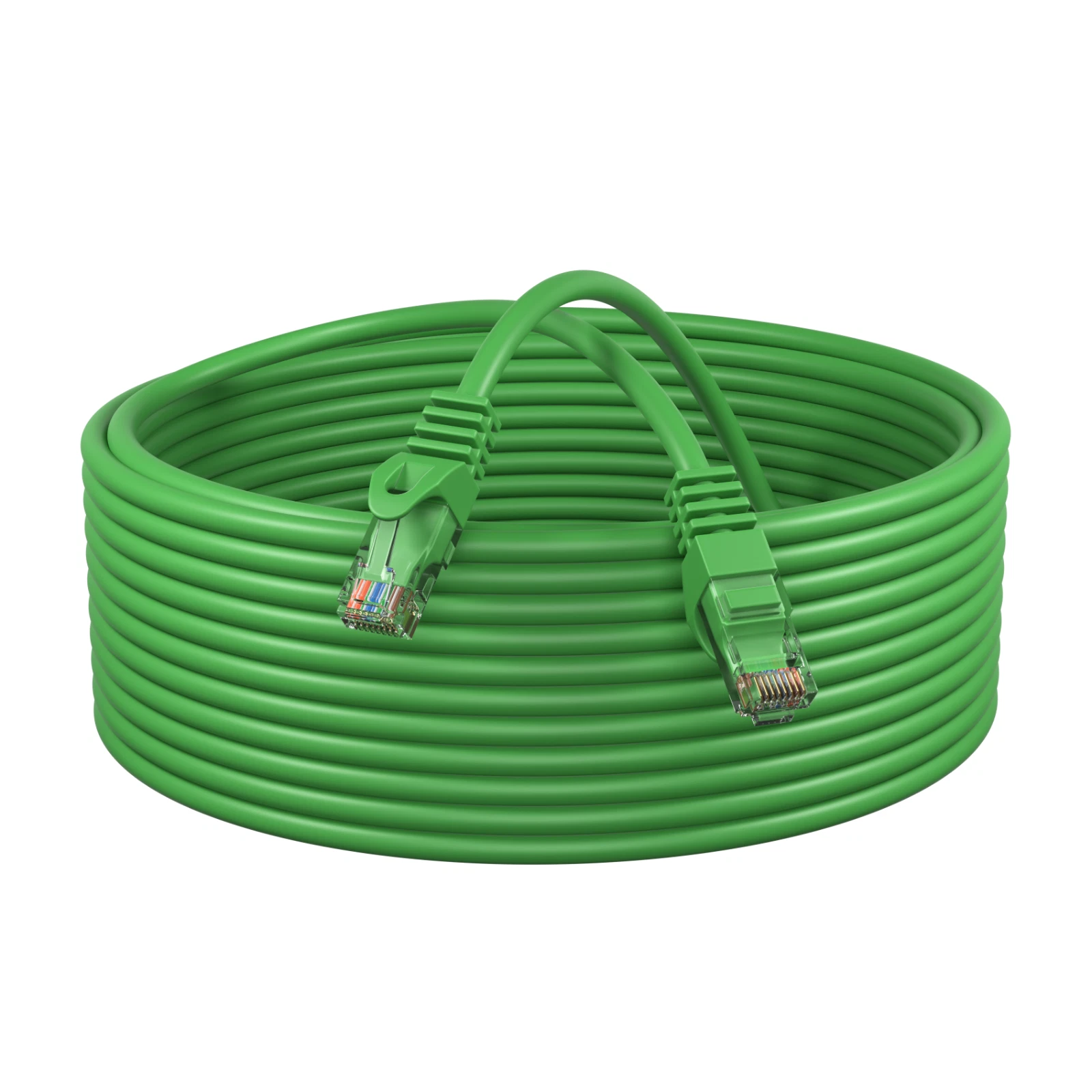 Cat6 30-Pack of 3FT Network Ethernet Patch Cable, 550Mhz Internet Wire, For Router, Modem, PC, Laptop, TVs, Printer Cord, Consoles, Copper-Clad Aluminum, Green, Cables Direct Online