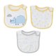 thumbnail image 1 of 3pcs Baby Bibs Cute Print Full Cotton Soft Absorbent Snap Closure Drool Bibs for Teething and Drooling Dinosaur, 1 of 4