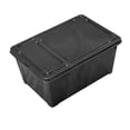 thumbnail image 4 of Contenedor de hábitat para reptiles, caja de cría de serpientes, tanque de peces pequeño con cubierta, tanque de tortuga transparente para lagartos negro, 4 of 8