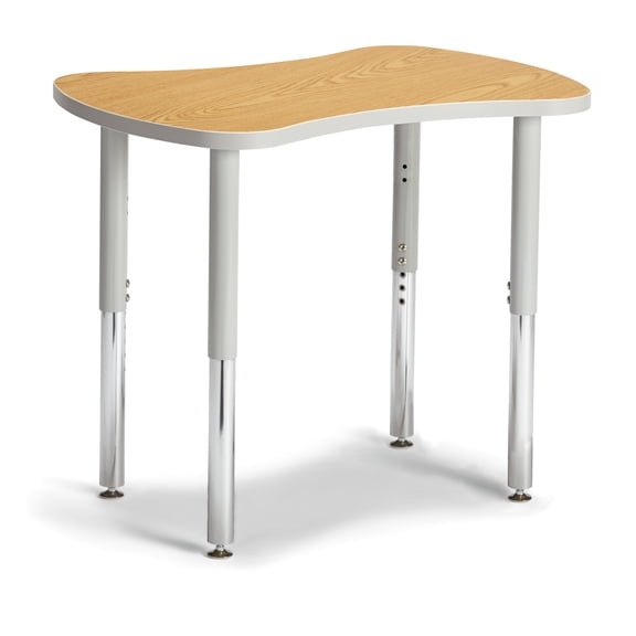 Collaborative Bowtie Table - 24" X 35" - Oak/Gray