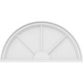 thumbnail image 3 of Ekena Millwork 34"W x 17"H x 2"P Half Round 3 Spoke Architectural Grade PVC Pediment, 3 of 7