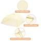 thumbnail image 3 of 3 Piezas Grandes y Altas Cubiertas para Alimentos de Malla de 17" para Exteriores, Cubiertas Protectoras Colapsables para Alimentos, Amarillo, 3 of 6