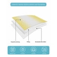 thumbnail image 5 of Quilts Full Size, Lemon Yellow White Soft Comforter Bedding Set for Bed, Gradient Vertical Stripes Geometric Lightweight Quilted Bedspread with Pillow Cover(2 Pieces) for All Season, 78x90 Inch, 5 of 6