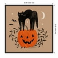 thumbnail image 3 of Amanti Art Halloween Cat Graphic I Framed Canvas Wall Art Print, 3 of 6
