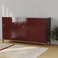 thumbnail image 2 of Renovators Supply Wrought Iron Cabinet Hinges - Black - Left and Right - Colonial Style - Rust Resistant Finish - Flush Mount, 2 of 7