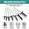 thumbnail image 3 of EIMELI 200Pcs Grande Bride Rivets Aveugles Rivets Noir Kit d'Assortiment Rivet Automobile en Aluminium avec 7 Tailles de SAE et Boîtier Portable Étiqueté, 3 of 9