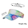 thumbnail image 4 of 2 Pcs Spring/Summer Empty Top Hat Plum Red Empty Top Cap Fashion New Tie-dye Print, 4 of 6