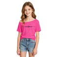 thumbnail image 5 of LRen Off The Shoulder Tops for Girls 14-16,Girls Short Sleeve Summer Solid Color Tee Y2k Preppy Loose Fit Pullover Off The Shoulder Sweatshirt Tops, 5 of 5