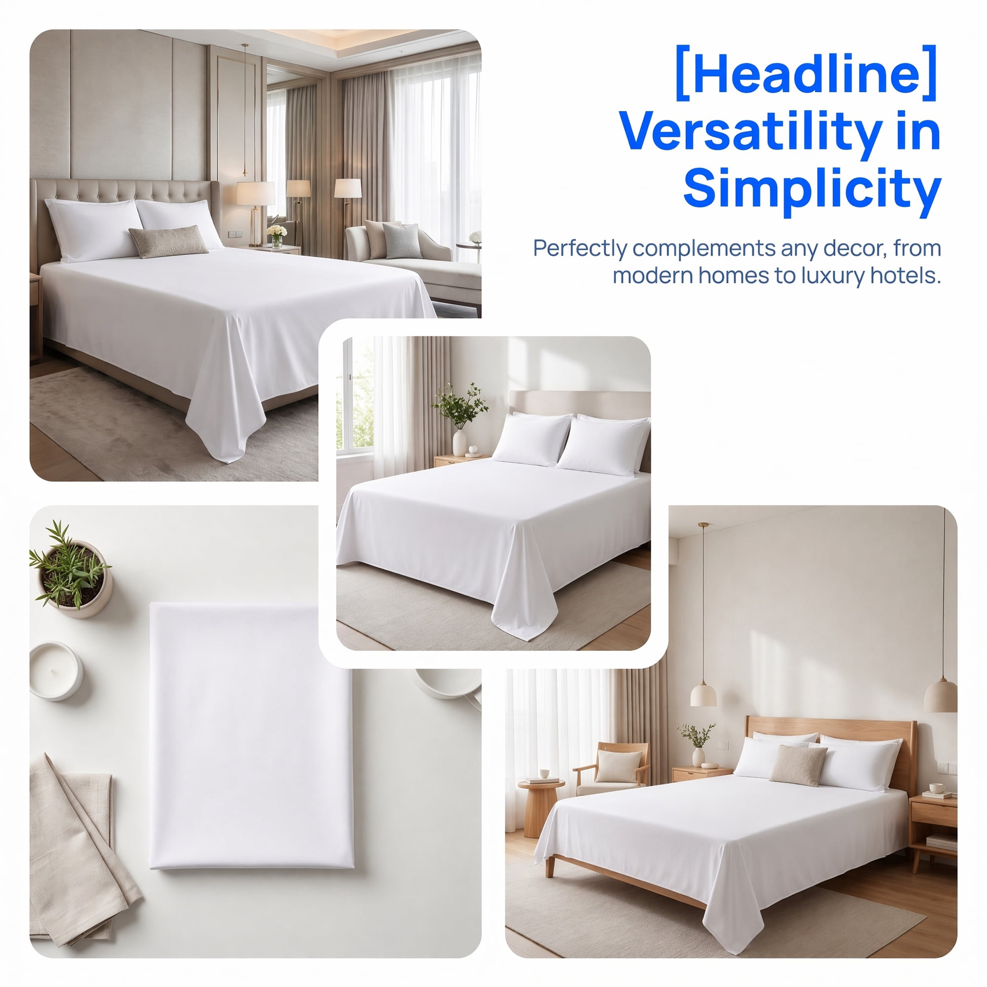 Unique Bargains Microfiber Ice Bed Sheet Flat Sheet Bedding for Bedroom White 91"x96"