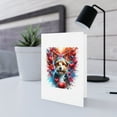 thumbnail image 5 of DistinctInk Greeting Card / Note Card - Valentine's Day Australian Terrier - PACK of 5, 5 of 7