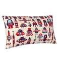 thumbnail image 2 of Easygdp Rocket Pattern Envelope Closure Pillowcase - 20x36in, Queen Pillowcase, Breathable, Stain-Resistant, Wrinkle-Free, 2 of 9