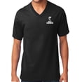 thumbnail image 1 of Ford Mustang SHELBY COBRA Emblem V-neck Tee Shirt, Small Jet Black, 1 of 3