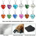 thumbnail image 3 of HOOUN Cremation Ashes Urn Necklace Ashes Heart Pendent Jewelry For Memorial Locket-Coffee, 3 of 9