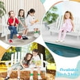 thumbnail image 5 of Kids Adirondack Chair 2-Seat - Children's Outdoor Chair with High Backrest, Arm Rest, 300 Lbs Capacity, Wood Double Loveseat, Porch Chair for Yard, Poolside (1,White, 5 of 16