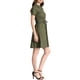 thumbnail image 4 of INSPIRE CHIC Vestido Mini de Mujer con Ajuste y Falda Acampanada, Bolsillo en el Cuello, Cintura Elástica, Color Gris Verde, 4 of 8