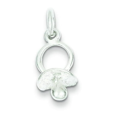 Pacifier Charm Jewelry - Sterling Silver Pacifier Charm Jewelry Baby Pendant
