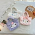 thumbnail image 3 of Bolsa de felpa Kawaii Sanrio Kuromi Kitty Plushie, mochila de Anime Melody Cinnamoroll, bolso de peluche de dibujos animados, regalos de cumpleaños para niñas, 3 of 4