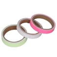 thumbnail image 2 of Luminous Tape Fluorescent Reflective Stage Warning Tape 3pcs 16.4ft Green Blue Pink for Night, 2 of 7