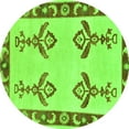 thumbnail image 1 of Ahgly Company Indoor Round Oriental Green Modern Area Rugs, 7' Round, 1 of 4