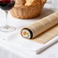 thumbnail image 5 of Bamboo Sushi Rolling Mat 24cm Natural Cane Sturdy Structure Effortless to Clean Multi Functional Use Traditional Craftsmanship, 5 of 6