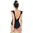 thumbnail image 2 of ToBeInStyle Women's Ruffle Sleeve Detail With Low V-Back One Piece Swimsuit, 2 of 3