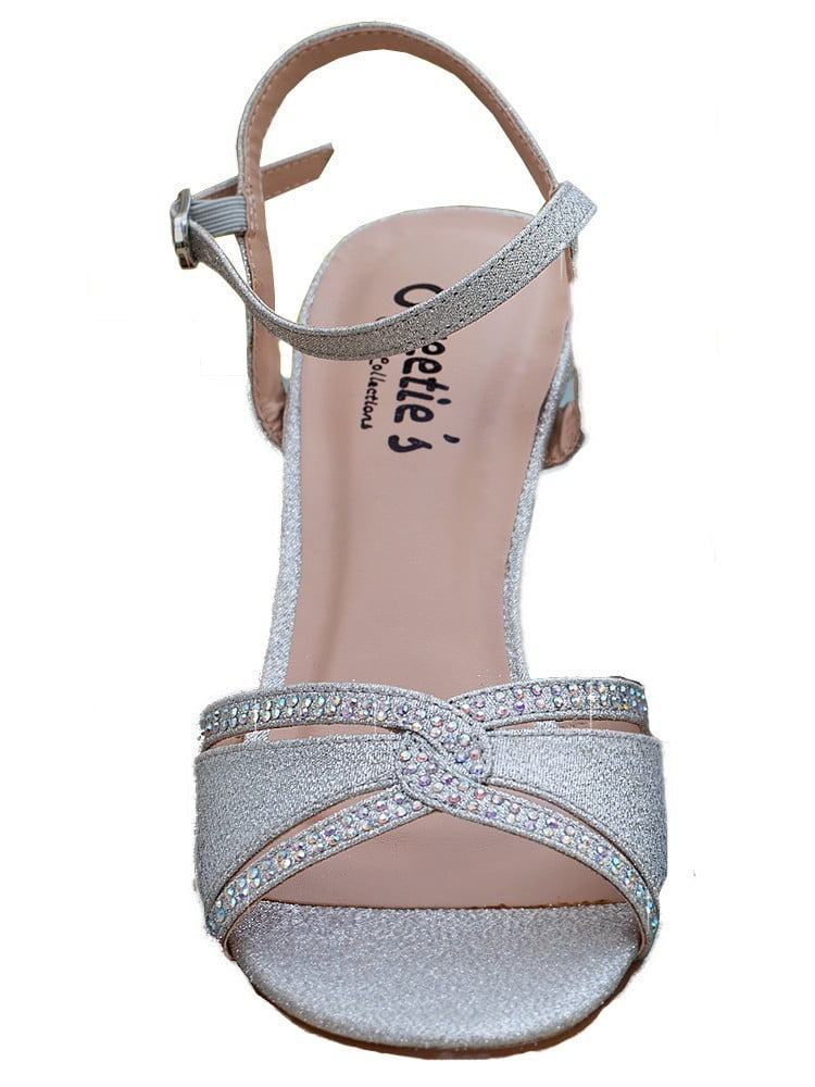 silver sandals walmart