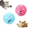 thumbnail image 1 of Flmtop Chat Chat Chaton Cloche Creuse Jouer Boule Pounce Chasse Mâcher Scratch Formation Jouet Bleu, 1 of 9