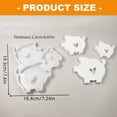 thumbnail image 4 of Sinyiin Pack of 3 Silicone Moulds Swine Wirent Silicone Moulds Casting Mould Heart Lucky Swine Casting Mould Silicone Mould Swine Candle Holder Plaster Mould Heart for Casting for Crafts, 4 of 7