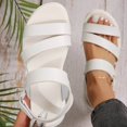 thumbnail image 2 of LUOGENLI Female Sandals for Women 2024 Ladies Casual Sandals Solid Color Comfortable Sandals Womens Sandals Wide Width for Bunions Platform Sandals Women Comfortable Size 5 42, 2 of 8