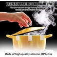thumbnail image 3 of 12pcs Dutch Oven Lid Protector Clips, Thickened Cookware Protectors for Stacking Bumper Protector Clips Silicone Replacement Pan Clips for Display and Storage Dutch Oven Pots (Transparent), 3 of 7