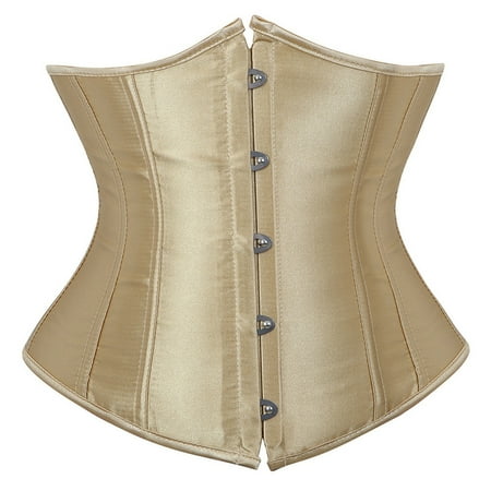 JDEFEG Womens Corset Top Body Shapewear for Women Control Tummy Tank Tops Plus Size Boned Corsets Outfit Sexy Underwear Tight Corset Belly Cosing Body Shaping Beige Size Xxl