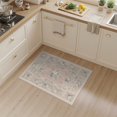 thumbnail image 2 of ODIKA Vintage Pink Panel Botanical Damask Distressed Scroll Border for Home Office, Hallway, Laundry Room, Non-Slip Chair-Friendly, 2 of 7