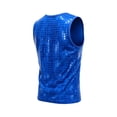 thumbnail image 5 of Girls Sequin Tank Tops Sleeveless Crewneck Sparkly Stage Performance Casual Dance Vests for Kids Size 130, 5 of 5
