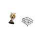 thumbnail image 5 of Dispensador de servilletas con escultura moderna de animal, figura decorativa de cabeza de tigre para mesa de cocina, sala de estar, entrada, pasillo,, 5 of 8