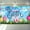 Blue, variant on KatchOn, Large, Happy Easter Banner Decorations - 72x44 Inch | Happy Easter Backdrops for Photography, Easter Wall Decorations | Easter Banners for Outside, Easter Party Decorations | Easter Poster