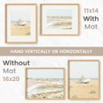 thumbnail image 6 of 16 x 20 Picture Frame, USA-Sourced Natural Oak Wood Photo Collage Frame with HD Tempered Glass, 16x20 Wooden Frame Matted to 11x14, Vertical & Horizontal Wall Hanging Display, 6 of 16