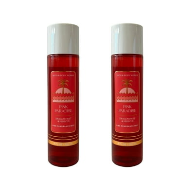 Bath & Body Works Pink Paradise Fragrance Mist 8 fl oz Dragonfruit & Hibiscus 2 Pack