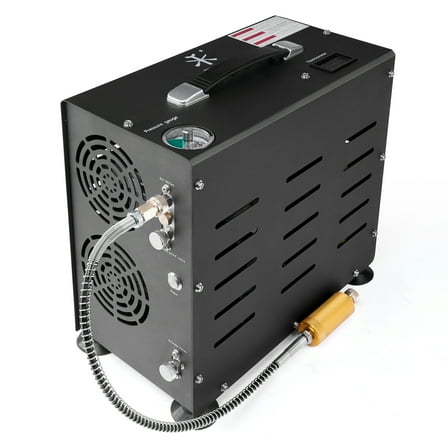 TUDIVING PCP Air Compressor, 4500psi/300bar Auto stop 800W Air Compressor, Oil/Water Free Portable