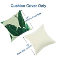 thumbnail image 4 of Unique Bargains Leaves Decorative Throw Pillow Cover #2 18" x 18" 2 Pack, 4 of 7