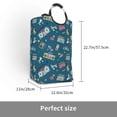 thumbnail image 3 of Lsque Vintage Tape Players And Skates Laundry Basket, Laundry Hamper, Dirty Clothes Hamper for Laundry, Collapsible, Waterproof Laundry Baskets with Aluminum Handles for Laundry, Dorm, Family, 3 of 6